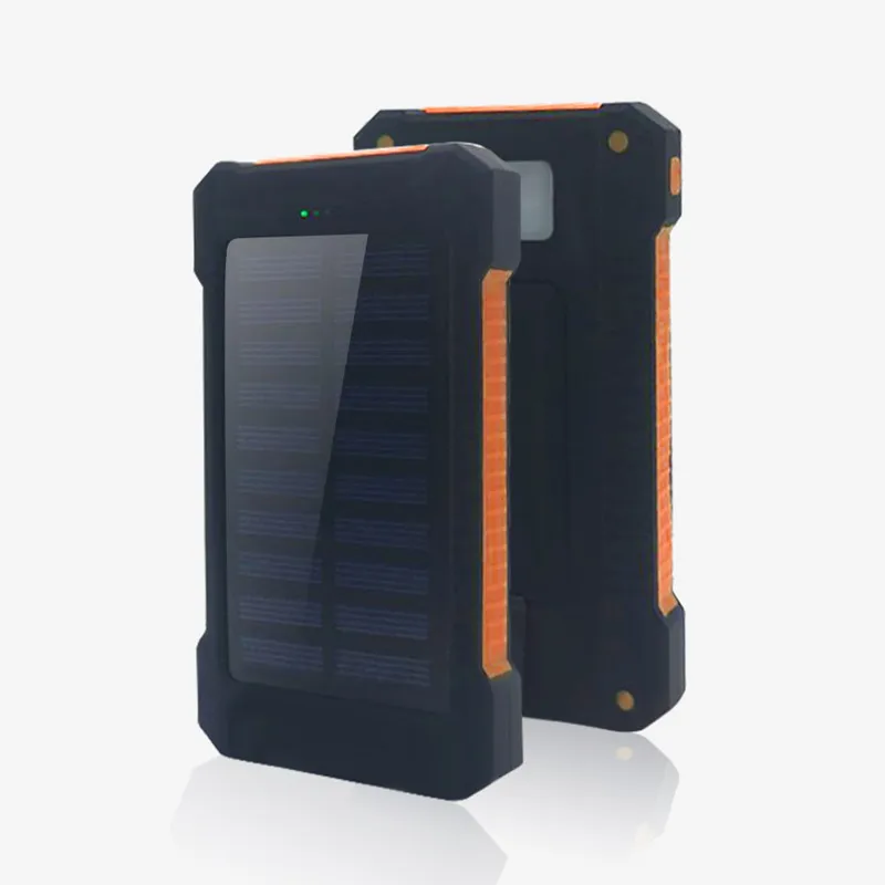 

Power Bank 3C Charger Store 10000mah Waterproof Shock Drop Resistance Dual USB Solar Charger Battery Case For Smart Phone Hot