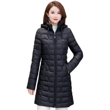 2019 Casual Winter Coat Women Plus Size 4XL Warm Down Cotton Jacket Women Outerwear Hooded Slim Casual Thin Female Long Parkas цена 2019 Casual Winter Coat Women Plus Size 4XL Warm Down Cotton Jacket Women Outerwear Hooded Slim Casual Thin Female Long Parkas цены онлайн