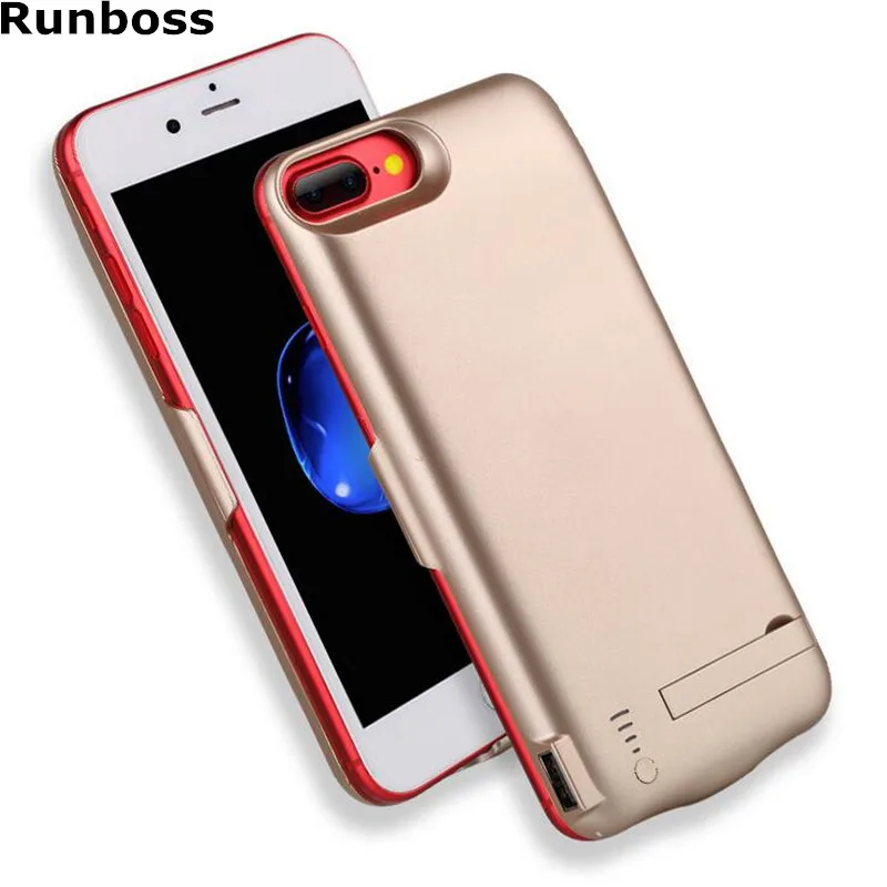 Kopen Runboss voor iPhone 7 plus Batterij Lader Case 8000 mAh met USB Externe Power Bank Case voor iPhone 6 plus