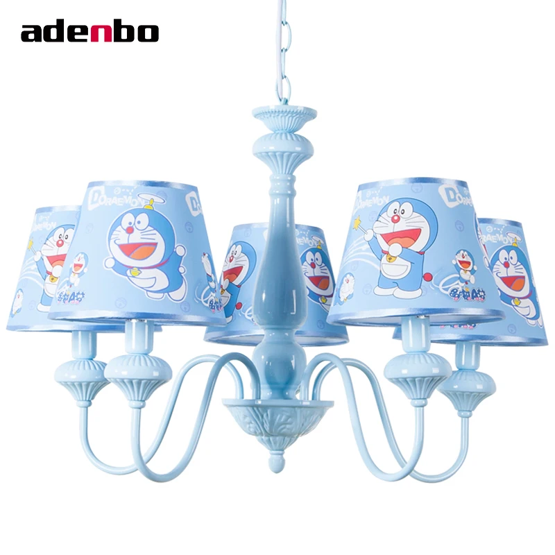 

Modern LED Chandeliers Lighting Fixture Kids Chandelier Light With Fabric Shade Ceiling Mounting Or Pendant For Bedroom Lights