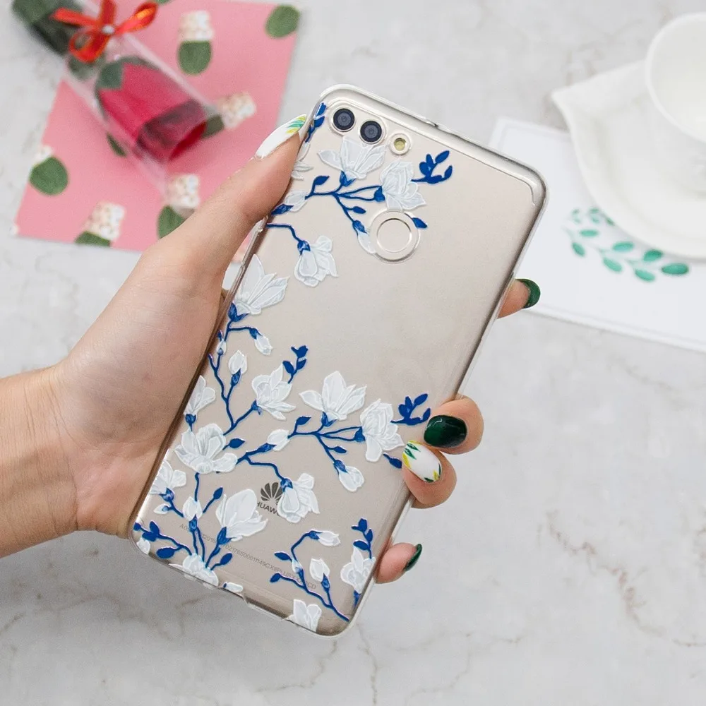 Для Huawei Y9 2018 чехол милый мягкий Силиконовый ТПУ для HuaweiY9 Y92018 Чехлы Мобильный