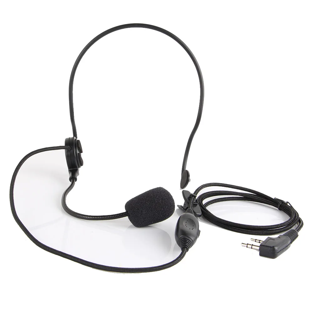 2 контактный наушник гарнитура микрофон наушники PTT VOX для Kenwood Baofeng портативный