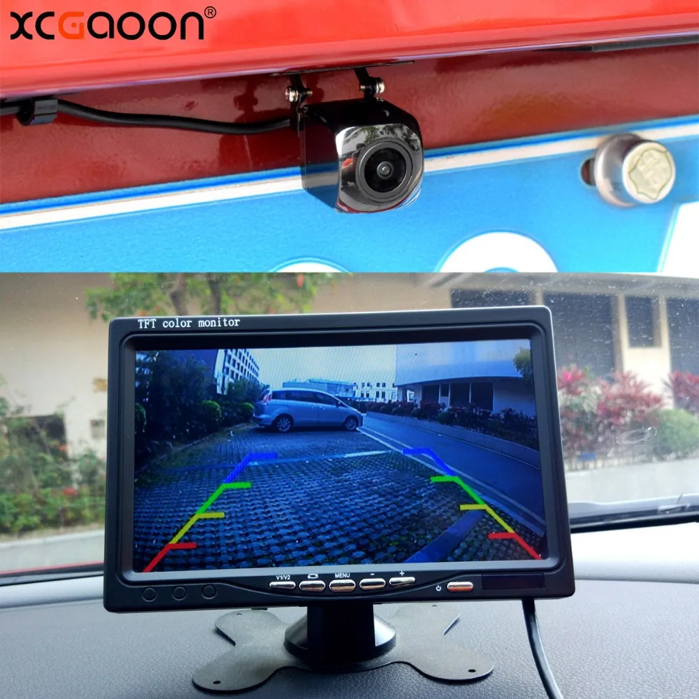 XCGaoon Q3 CCD Автомобильная камера заднего вида Водонепроницаемая 170 градусов