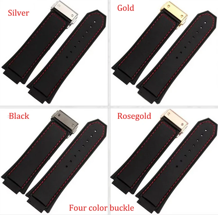 29MM(LUG 19MM) Lug end Watchbands new Red line Luxury brand Automatic Mechnical Watch men's