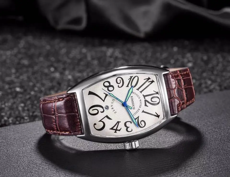 Montre Homme, модные мужские часы, водонепроницаемые наручные часы для мужчин, новейшие кварцевые часы KIMSDUN, часы для мужчин, кожа, Relogio Masculino