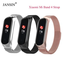 Браслет mi Band 4 металлический браслет из нержавеющей стали для Xiaomi mi ремешок 4 Ремешок Браслет mi Band 4 браслет Pulseira mi band 4 ремень