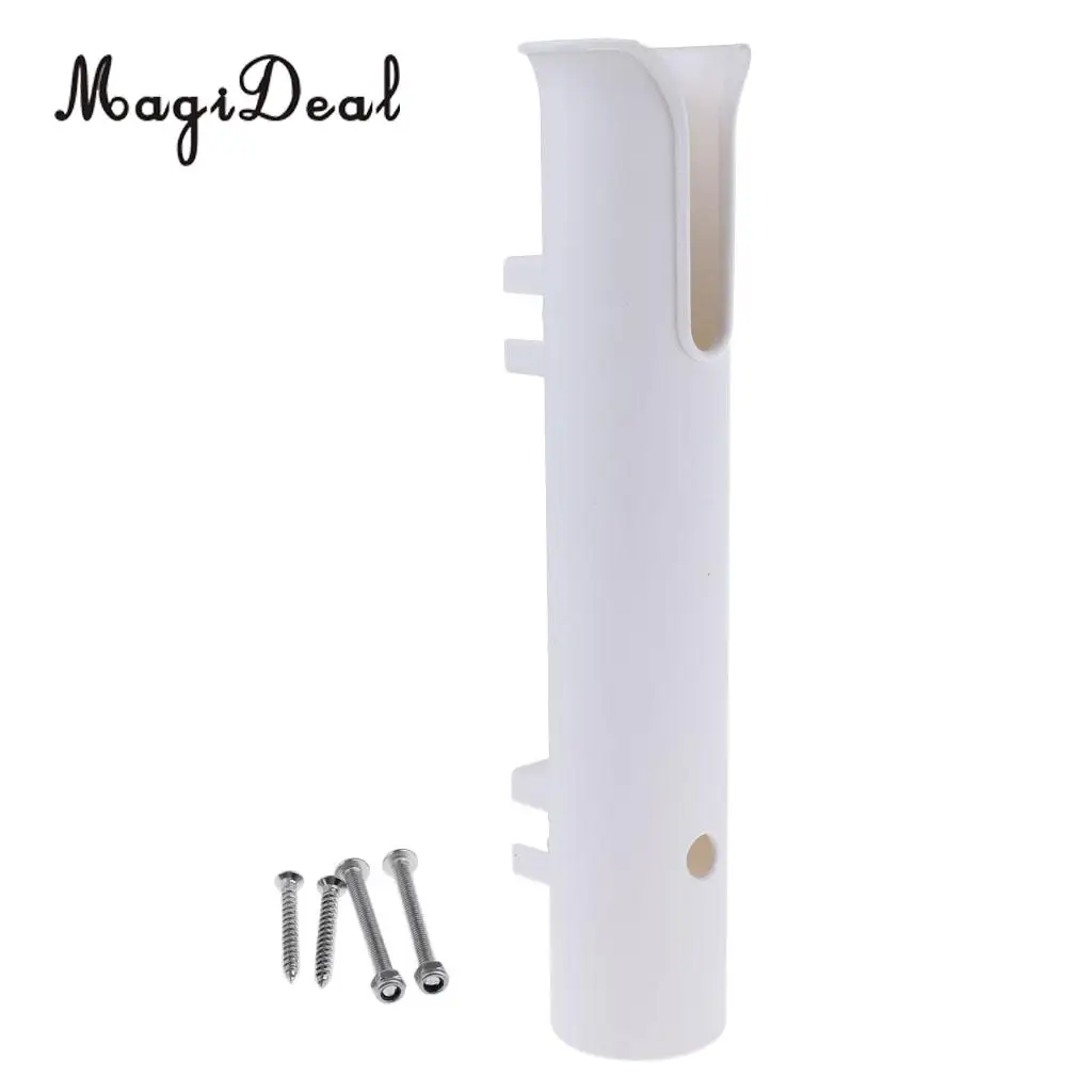 MagiDeal Durable UV Resistant Fishing Marine Boat Yacht Tube Rod Holder Support Stand Rack Side Mount Bracket Fits 1/2/4 Pole