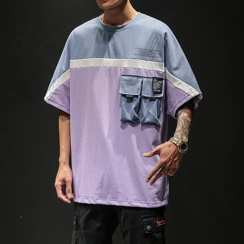 

New Japanese T-shirt with large size and short sleeves-930