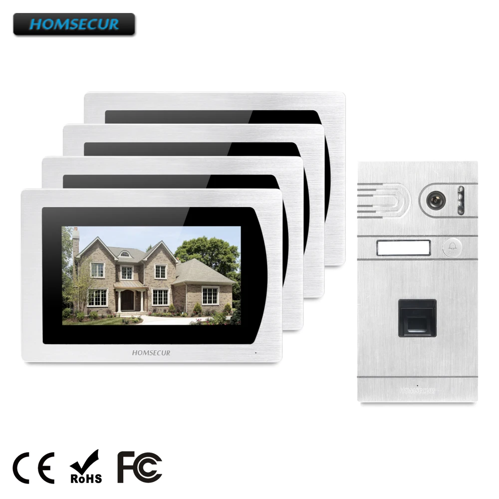 

HOMSECUR 7" Hands-free Video Door Phone Intercom System+Aluminium Alloy Camera BC061-S+BM717-S