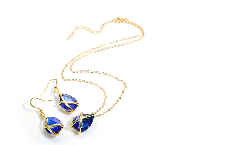 AYAYOO Jewelry Sets Turkish Gold Color African Beads Jewelry Set For Women Imitation Crystal Cheap Wedding Dubai Jewelry Sets (2)