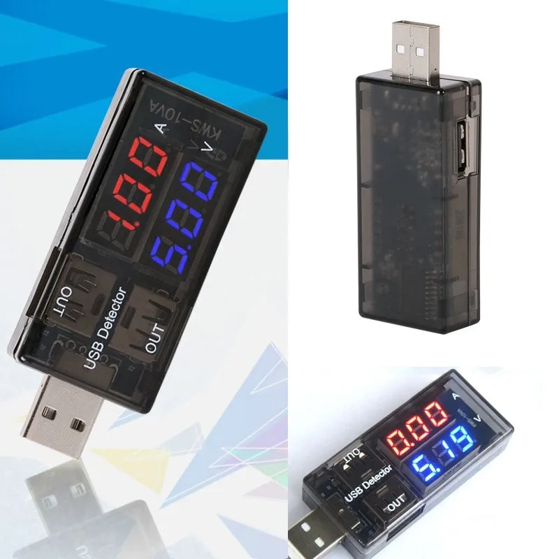 USB блок питания батарея Зарядка тестер метр детектор USB Вольты ампреметр метр