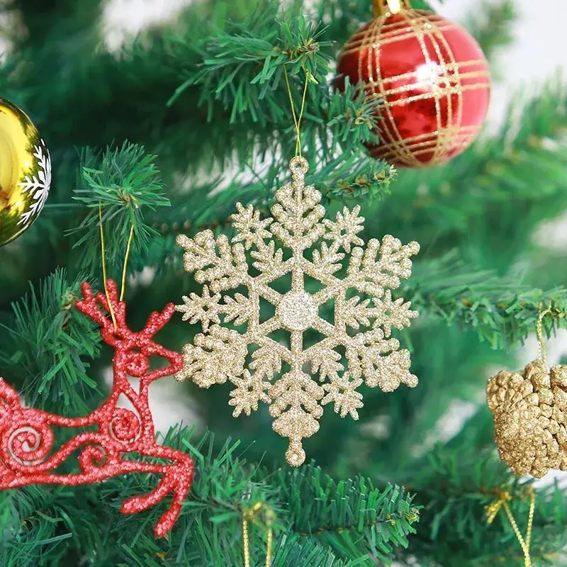 christmas ball ornaments ice crystal snowflake ornaments hanging chrystal christmas tree ornaments