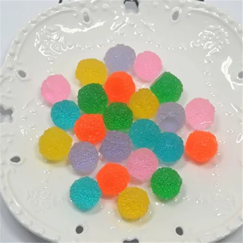 

10Pcs/Lot Round Colorful Candy Flatback Slime DIY Accesorios Toy Slime Supplies Filler For Clear Fluffy Slime Gift Toy For Kids