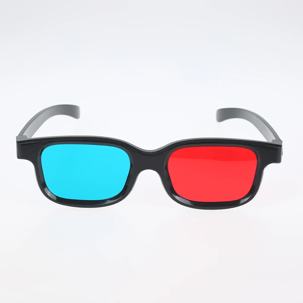 Новые красные синие 3D очки черная рамка для пространственный анаглиф ТВ кино на DVD игры видео очки 3d очки для проектор DLP JSX