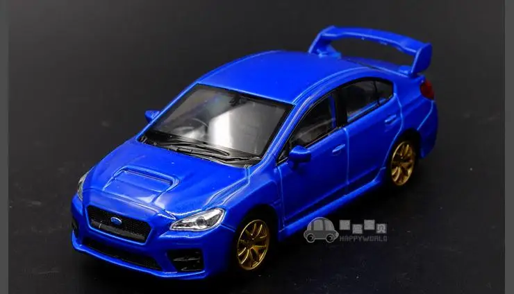 1:36 Масштаб высокая имитация сплава Модель автомобиля, Subaru Impreza WRX STI Металлический Игрушечный Автомобиль, 2 открытой двери детский игрушечный автомобиль