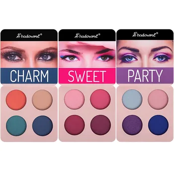 

Colour Makeup 4color eye shadow tray mixed matte eye shadow tray Eye Shadow Dish Dark Blue Wine Red Eye Shadow