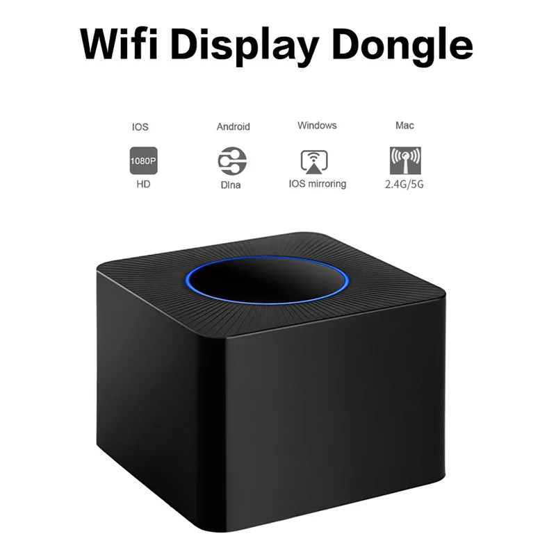 

AV+HDMI+RJ45 2.4G 5G Wireless Wifi Display Dongle Screen Mirroring Adapter 1080P HDMI Video FOR IOS Android Phone to TV