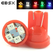 EBSX 2 шт. T10 194 168 1210 4 SMD 4 светодиодный 3528 Светодиодный автомобильный светильник 12V приборные огни белый синий красный желтый авто автомобили