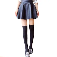 New Sexy Women Tights Wave Pattern Mock Knee High Hosiery Sweet Girls Pantyhose Panty Hose Tattoo Female Tights Long Stocking