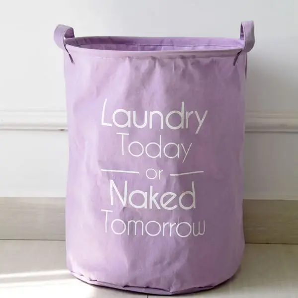 

Foldable Linen Cotton Laundry Basket Waterproof Toy Orgnizer Clothes Storage Bag Fold Binorganizador Free Shipping BD-13