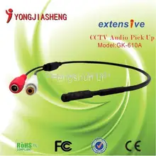 Audio Surveillance Wide Range Mini CCTV Microphone for Security Camera Voice free shippingYJS