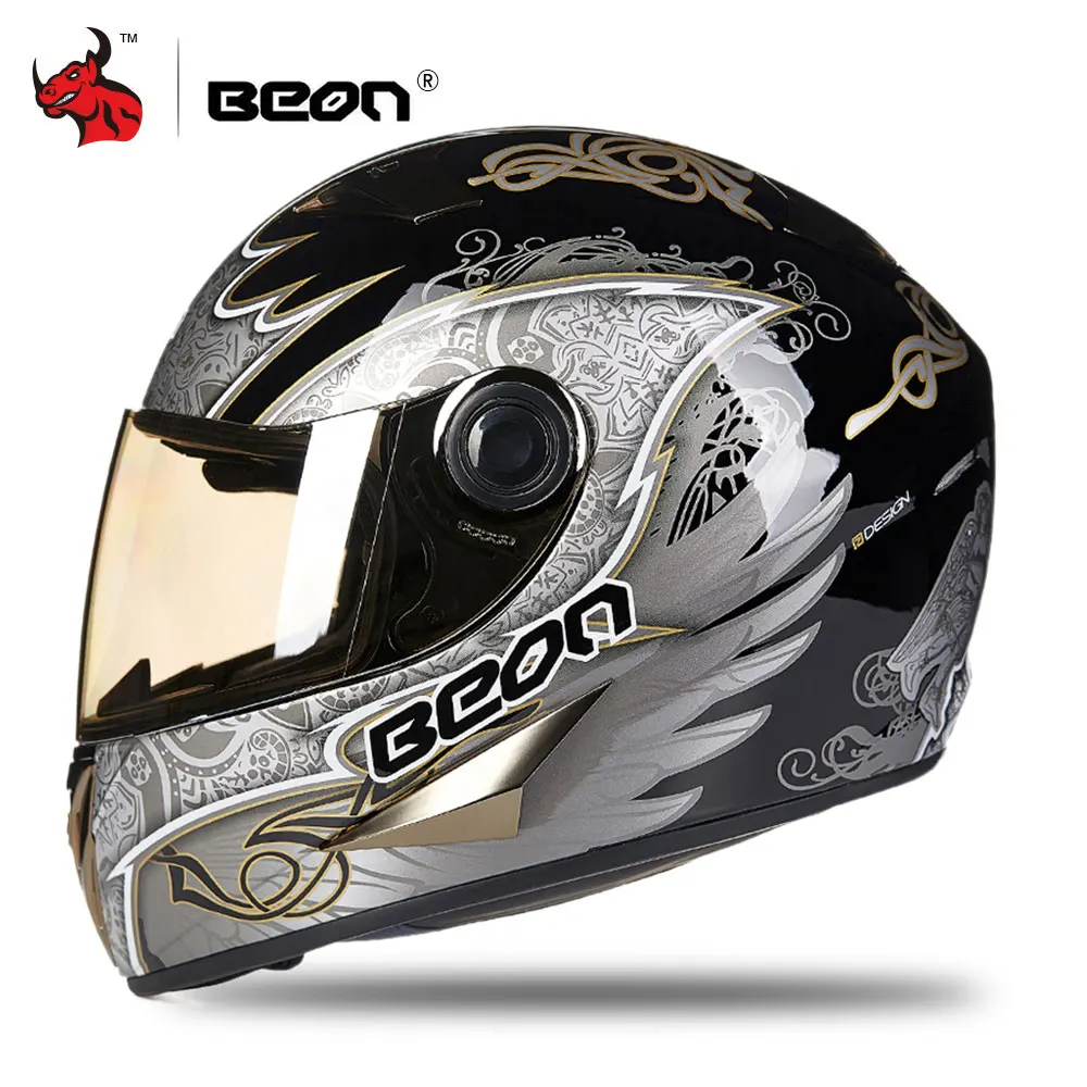 

BEON Motorcycle Helmet Moto Motocross Helmet Full Face Motorbike Racing Helmet Casque Moto Casco Men Casque Moto