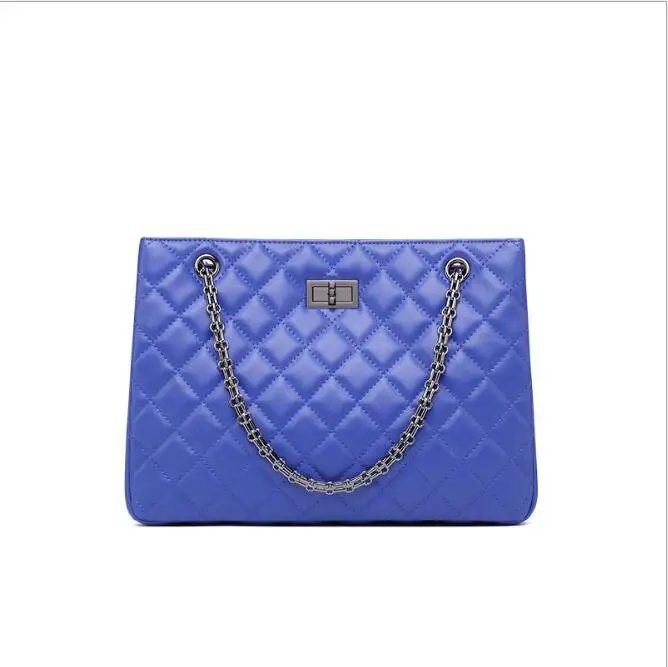 

2018 New fashion Big women Messenger bags women luxury Tote ladies handbag Chain shoulder bag
