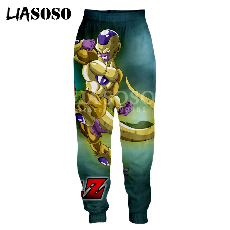 

LIASOSO 2018 3d Print Men Women Sweatpants Anime Dragon Ball Z Super Goku Vegeta Frieza Casual Sweat Pants Joggers pants X0972