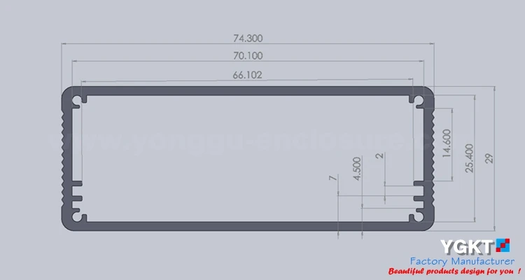 Внешний диаметр 74*29*100/2 9 ''x 1 14'' x 4 33 ''(wxhxl) мм алюминиевый