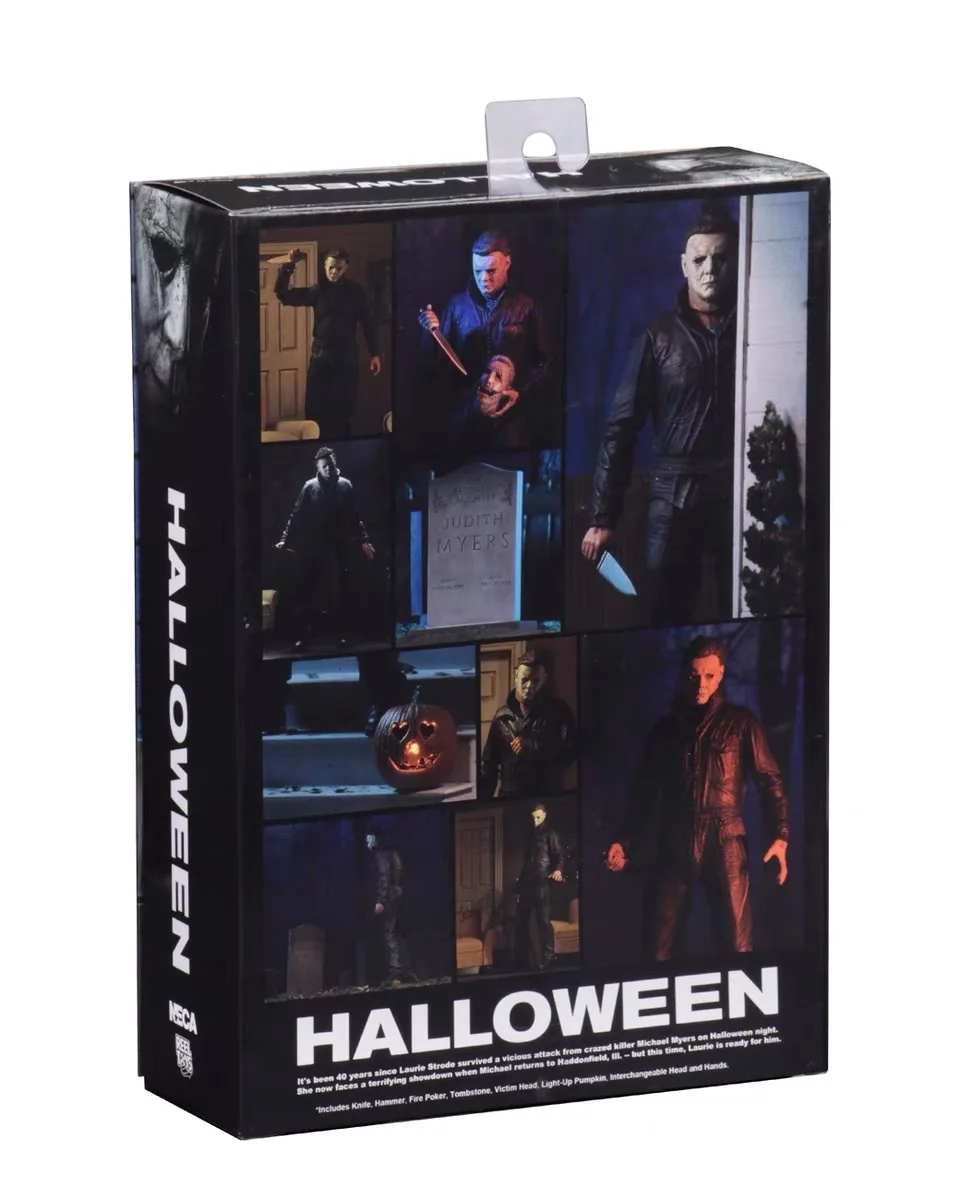 NECA Хэллоуин конечной Майкл Майерс Тыква с светодиодный светильник ПВХ фигурка