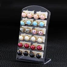 12 пар Смешанные имитация серьги с жемчугом золотой цвет набор серьги для женщин модные ювелирные изделия Прямая поставка