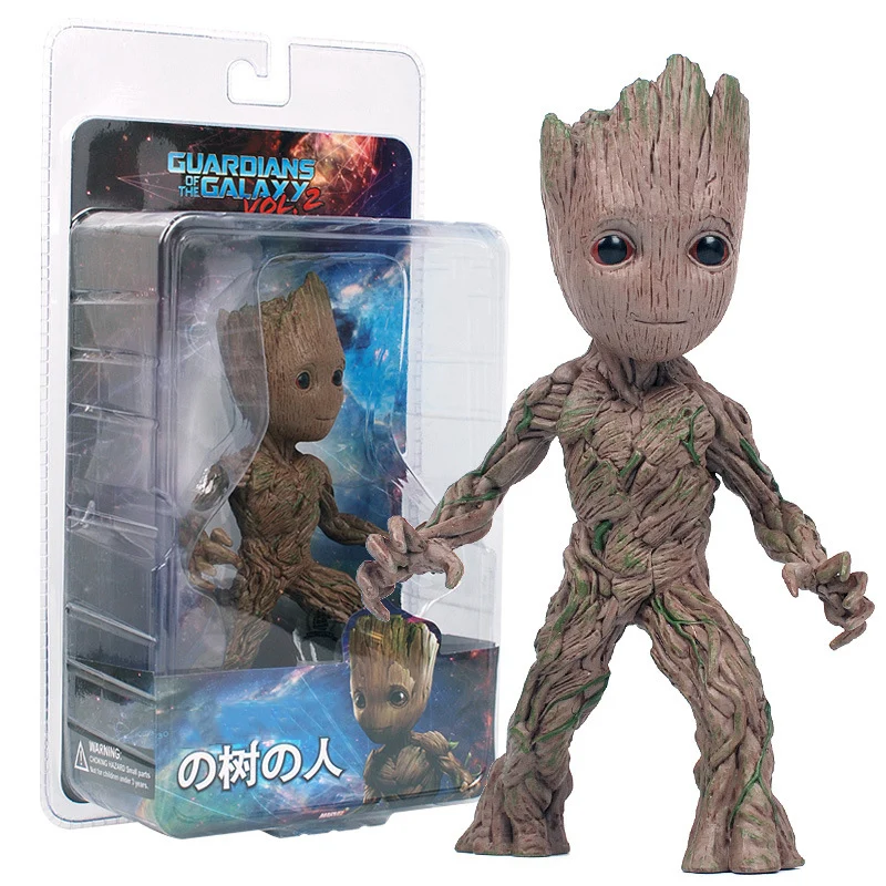Moward Groot Wisun Movie Tree Man Baby Action Figure Hero Model Guardians of The Galaxy Model Toy Desk Decoration Gifts for Kid