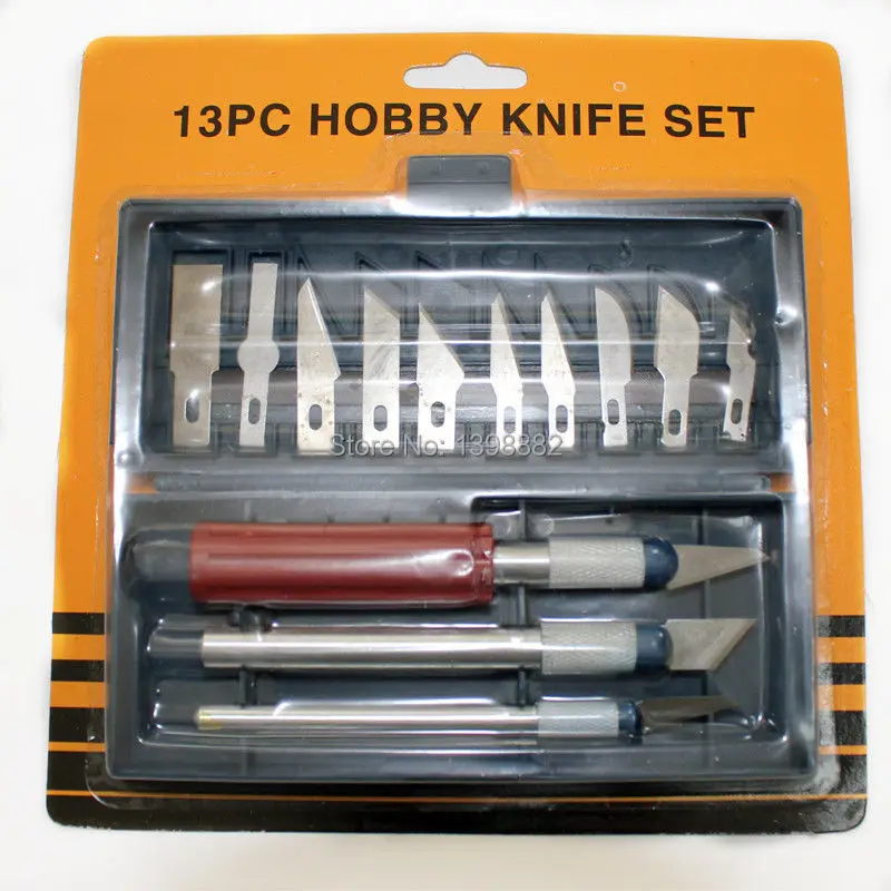 NEW HOBBY KNIFE RAZOR BLADE SET KIT TRIMMING MODEL PRECISION Knifein