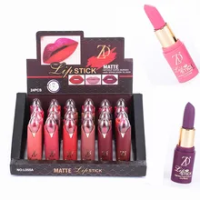 ZD Горячие пикантные красные Средства ухода за губами Макияж матовые бархатные Губная помада Косметика длительное губ оттенок пигмент составляют коричневый розовый Губная помада S l055a