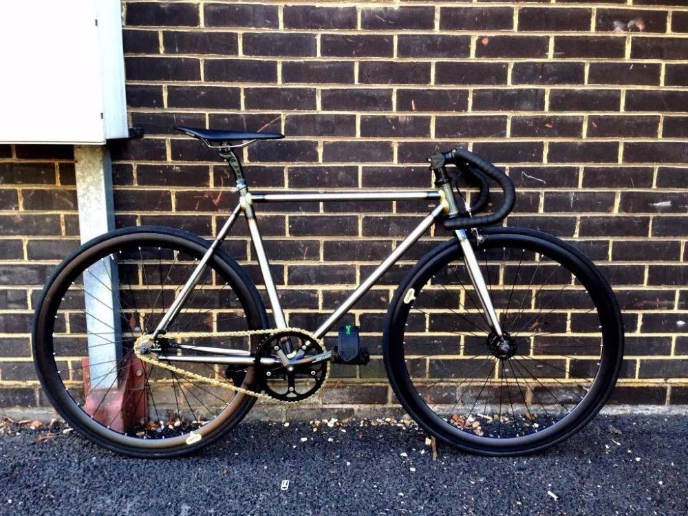 Excellent Copper plated frame 700C Fixed Gear bike Track  Single speed Bike 48cm 50cm  52cm 56cm 58cm 60cm fixie bike vintage DIY frame 1