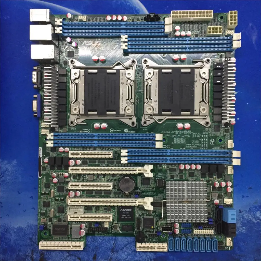 

ASUS Z9PA-D8 Server Motherboard C602 Chip 8 memory slots Dual 2011 pin used 90%new