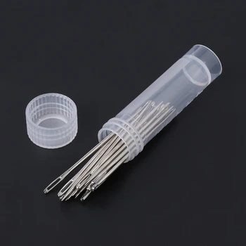 

20Pcs Large-eye Stainless Steel Yarn Knitting Cross Stitch Needles Sewing Tools