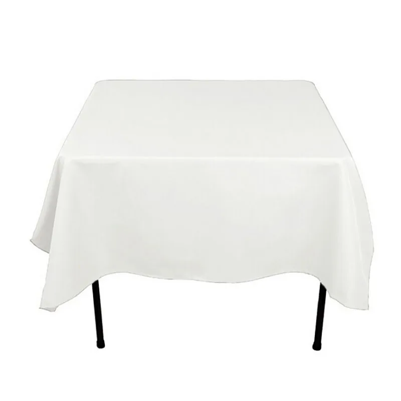 

SMOPOR White Polyester Plain tableCoth For Home Party Hotel Table Decoration LinenTable Cloth