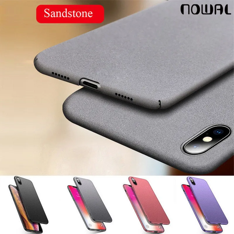 

Luxury Matte Scrub Anti-skid Case For iPhone 11 Pro X XR XS Max 6 6S Plus Slim Hard PC Plastic Back Cover For iPhone 5S 7 8 Plus