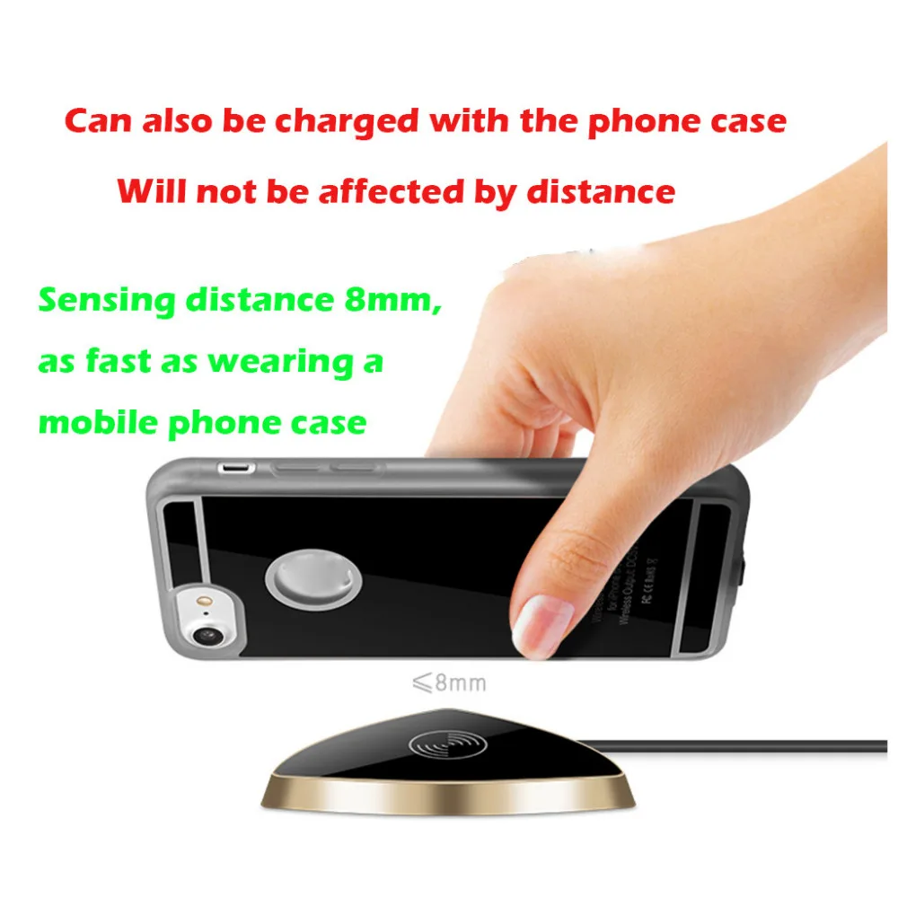 New Qi Wireless Charger Rapid Charging Pad For IPhone 88 PlusX For Samsung ABS&PC Wireless Charger Standard 40MAY6 (10)