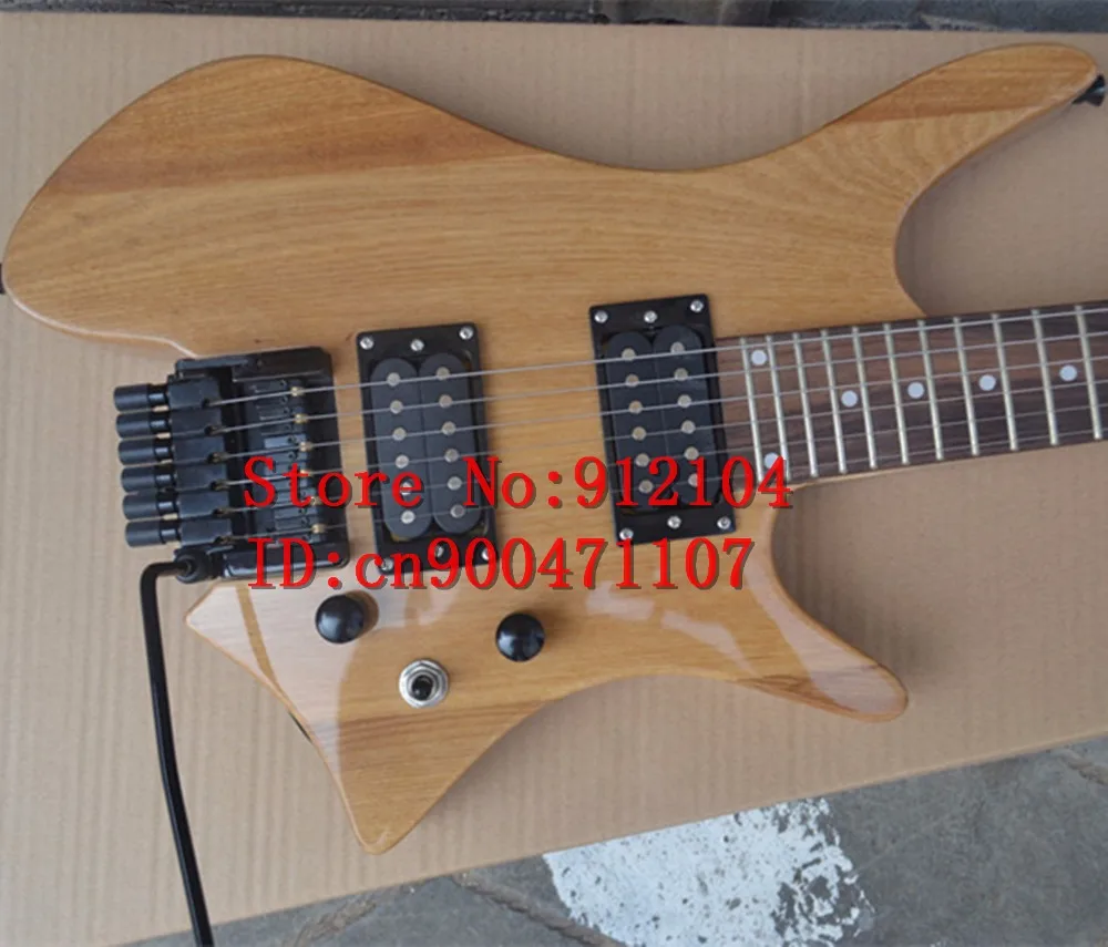 

new Big John headless electric guitar in natural with alder body free shipping F-3115