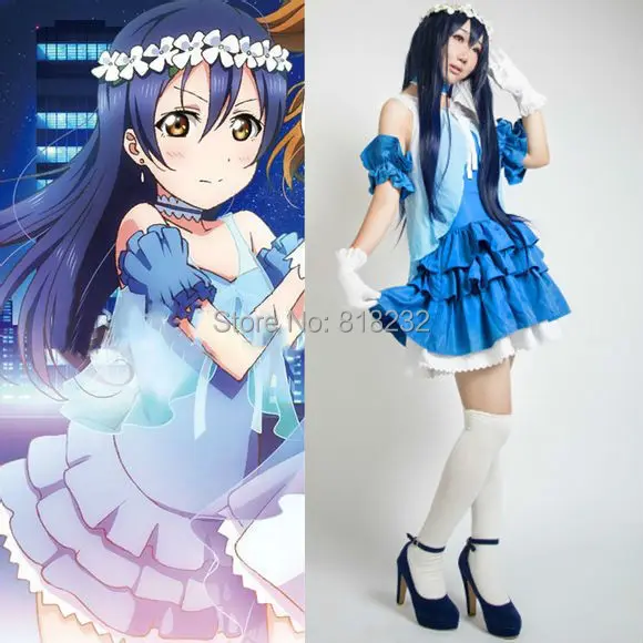 Love Live School Idol Project Dreams Gate Sonoda Umi шифоновое платье футболка Униформа аниме костюмы
