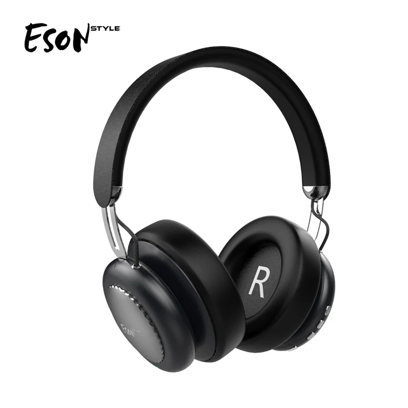 Eson стиль складные над ухом anc шумоподавление активный шумоподавление Bluetooth наушники-черный