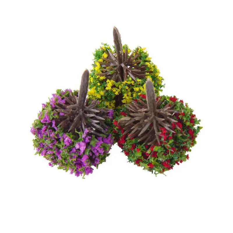 

30pcs Beautiful Flower Tree Model Train Railway Park Architecture Scenery HO OO