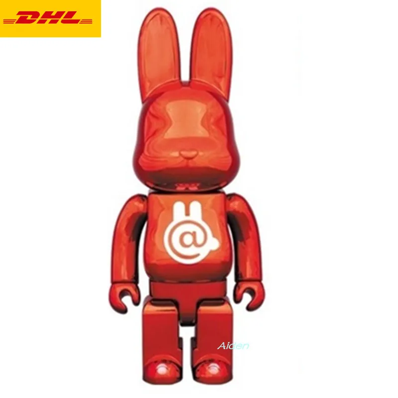 

11" Bearbrick Gloomy BB Be@rbrick 400% BRIAN Original Fake Red Rabbit PVC Action Figure Collectible Model Toy BOX 28CM Z791