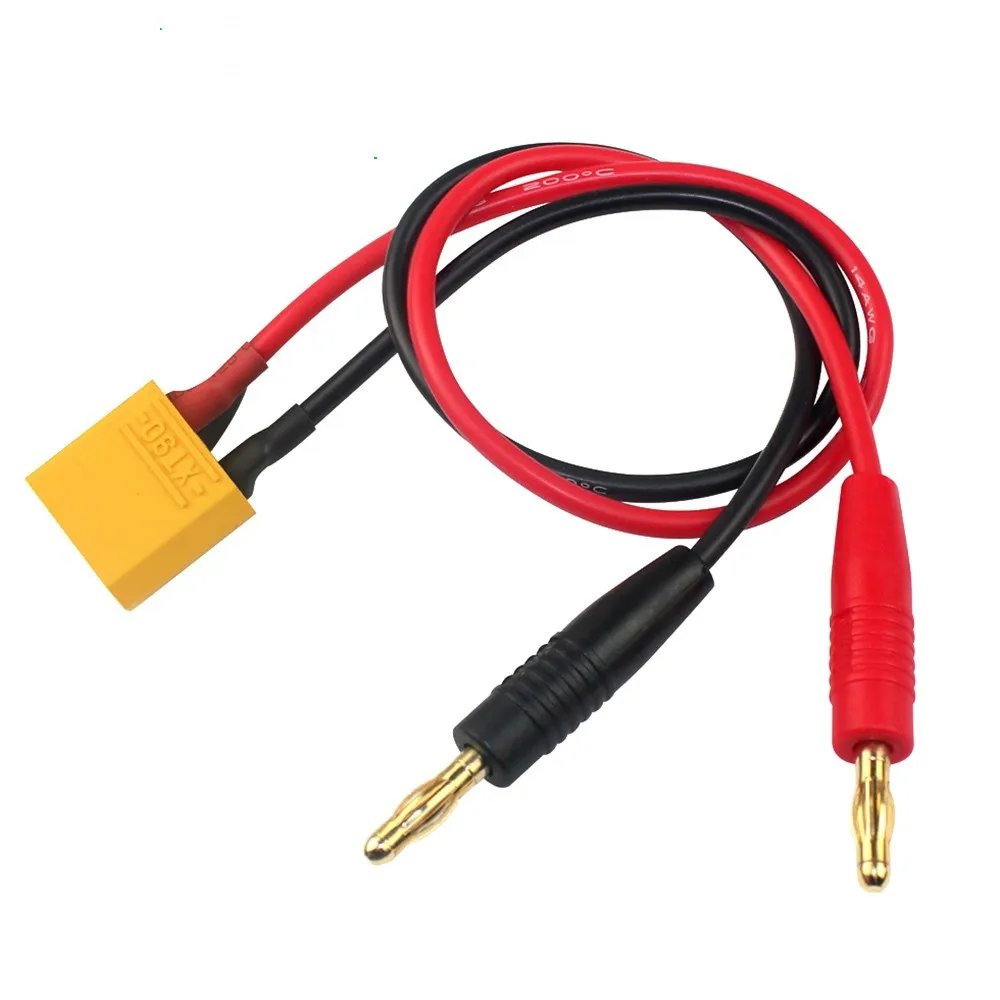 4.0mm Banana Plug to XT90 Charging Cable 2pcs/Lot Adapt wire 14AWG