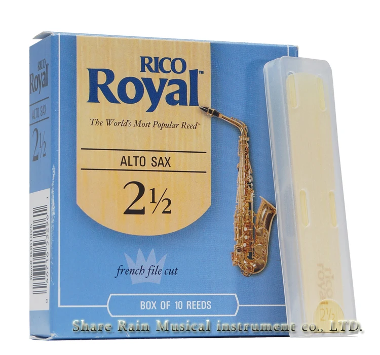 Королевская Синяя коробка для саксофона в Соединенных Штатах, RICO, Eb alto sax reed/alto sax hpone reeds