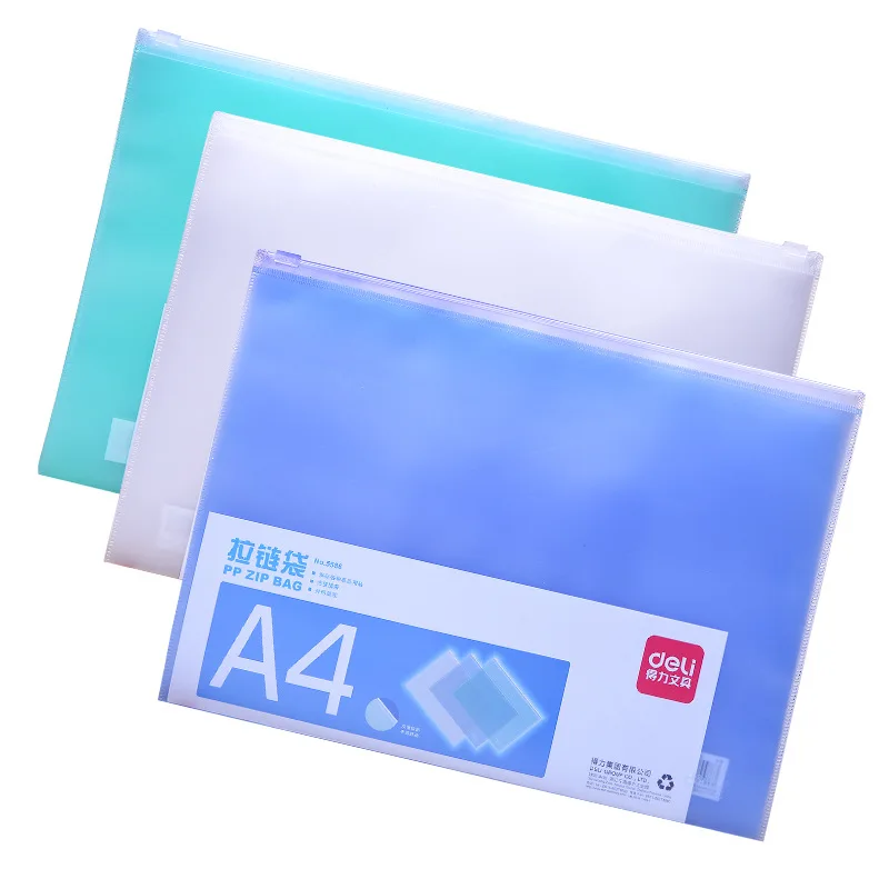 Deli 2 шт. A4 A5 Канцтовары для офиса и школы ПВХ папка документов бумажных