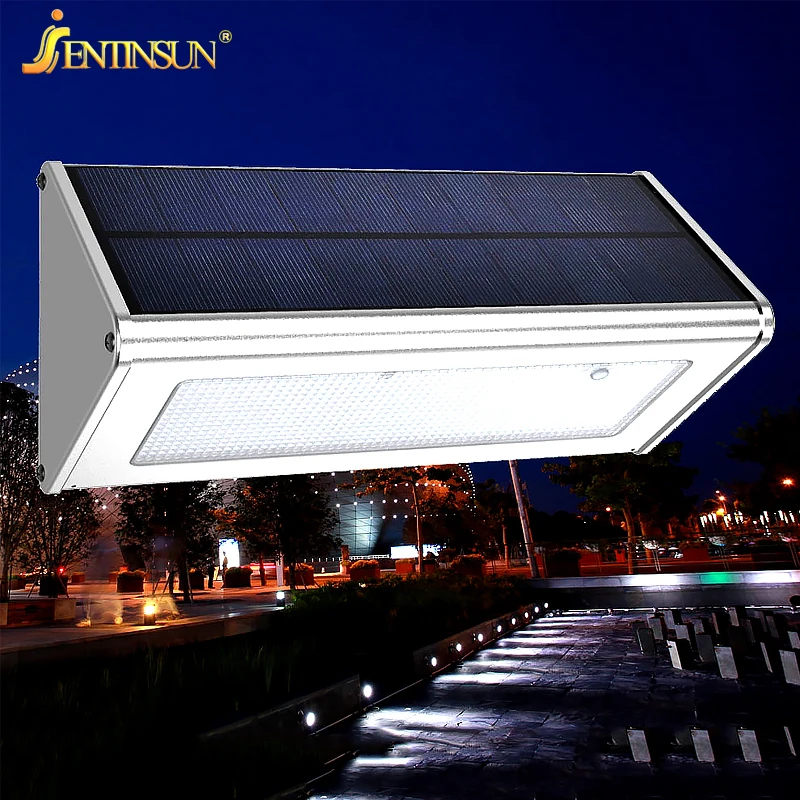 

Solar Power Panel Light Outdoor Garden Courtyard Lighting Aluminum Alloy Waterproof LED Wireless Wall Solar Lamp Street Lights