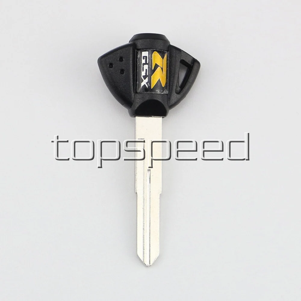 

1 PCS Black Blank Key Uncut For Suzuki GSX-R GSXR 600 750 1000 Motorcycle Chrome Blade